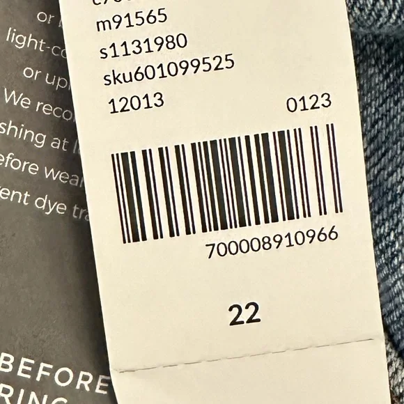 Lane Bryant ankle straight-leg denim overalls new with tags! - Picture 11 of 11